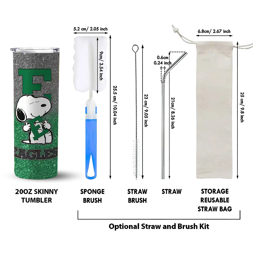 personalized-eastern-michigan-eagles-snoopy-attitude-green-skinny-tumbler-new-arrival.webp
