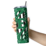 personalized-eastern-michigan-eagles-star-pop-green-black-skinny-tumbler-best-selling.webp