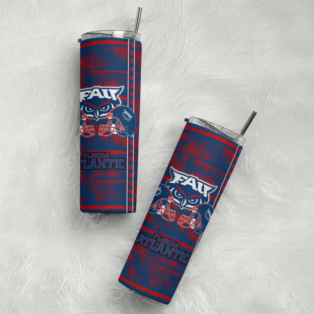personalized-florida-atlantic-owls-chevron-patch-blue-skinny-tumbler-top-rated.webp