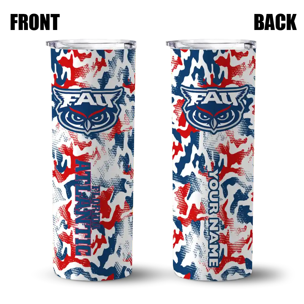 personalized-florida-atlantic-owls-claw-marks-blue-white-skinny-tumbler-fashion-forward.webp