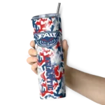 personalized-florida-atlantic-owls-claw-marks-blue-white-skinny-tumbler-best-selling.webp