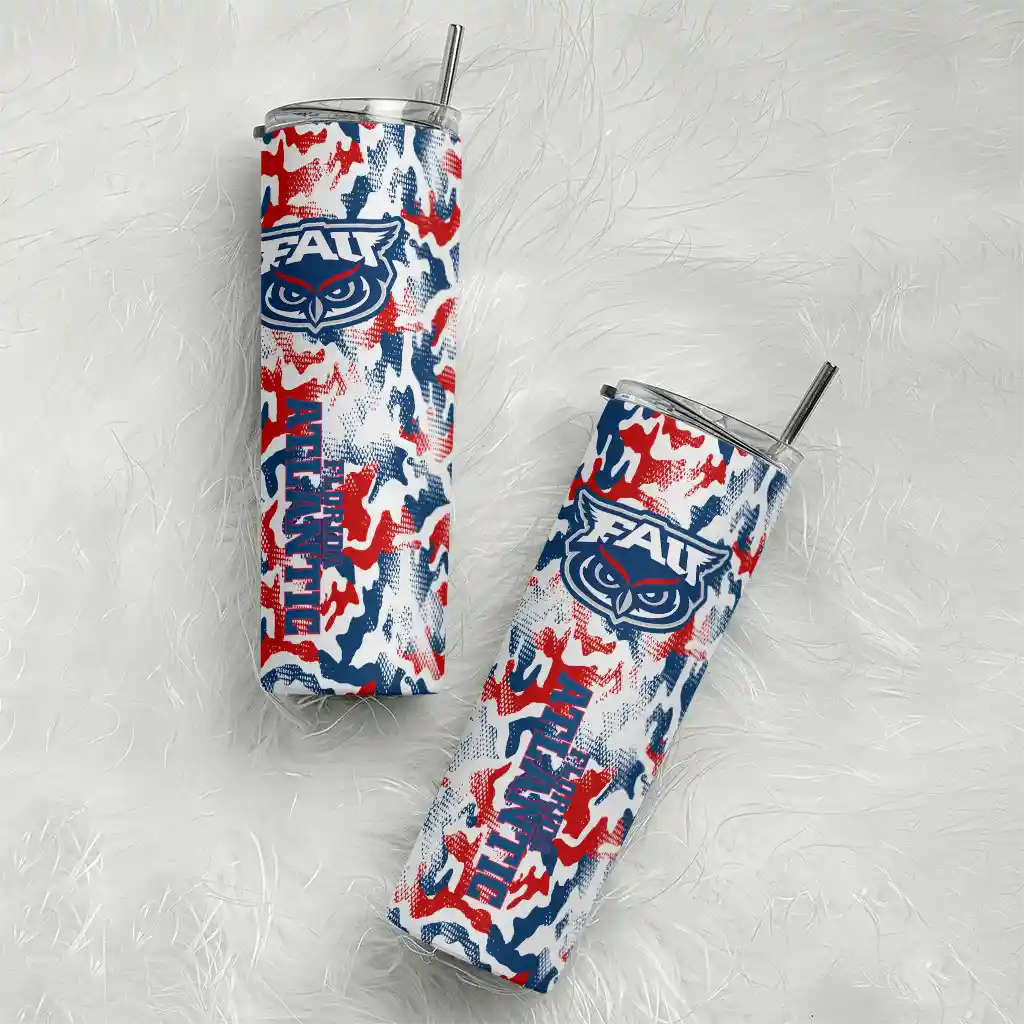 personalized-florida-atlantic-owls-claw-marks-blue-white-skinny-tumbler-top-rated.webp