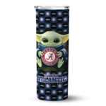 personalized-florida-atlantic-owls-yoda-cozy-blue-black-skinny-tumbler-best-selling.webp