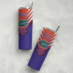 personalized-florida-gators-chevron-stripes-blue-skinny-tumbler-best-selling.webp
