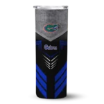 personalized-florida-gators-hexagon-honeycomb-blue-black-skinny-tumbler-best-selling.webp