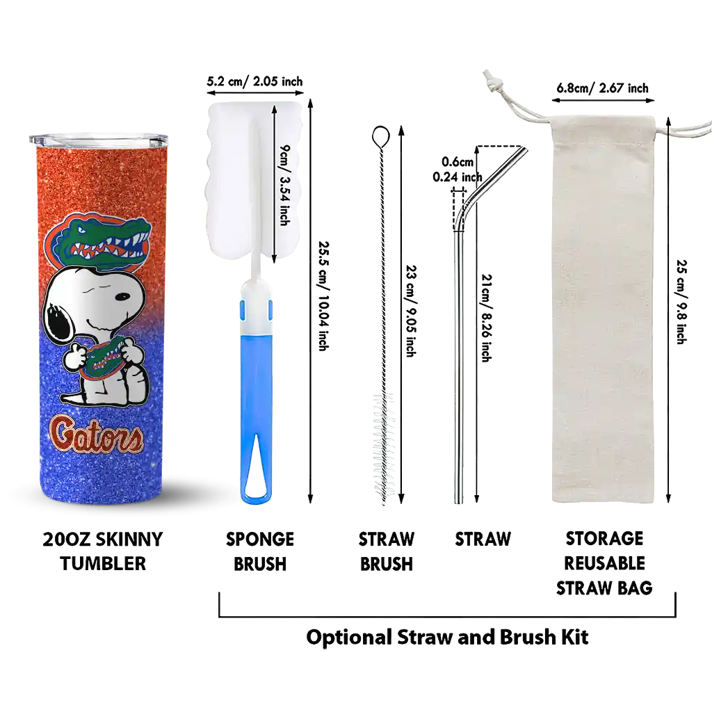 personalized-florida-gators-snoopy-attitude-blue-skinny-tumbler-new-arrival.webp