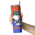 personalized-florida-gators-snoopy-attitude-blue-skinny-tumbler-best-selling.webp