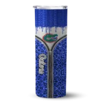 personalized-florida-gators-sparkle-drip-blue-skinny-tumbler-best-selling.webp