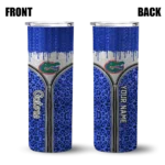 personalized-florida-gators-sparkle-drip-blue-skinny-tumbler-best-selling.webp