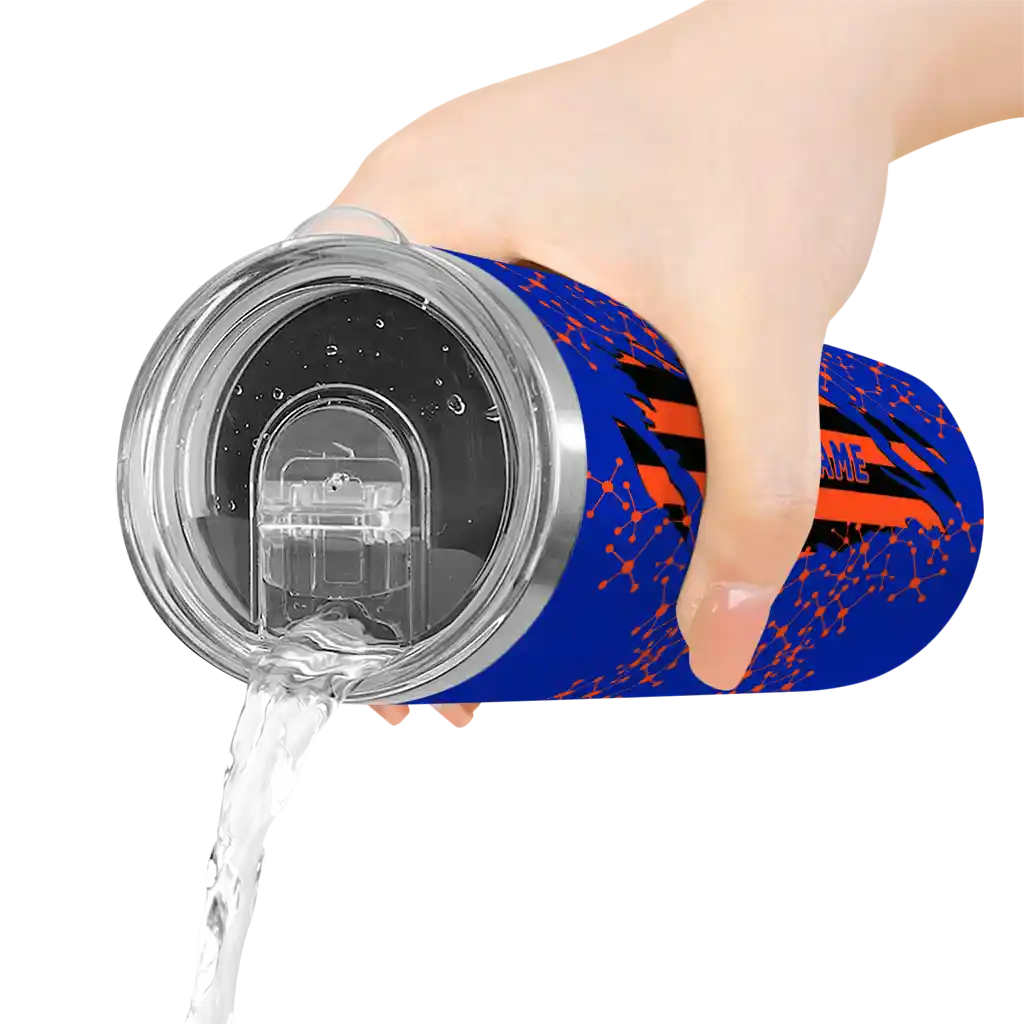 personalized-florida-gators-star-pop-blue-black-skinny-tumbler-latest-model.webp