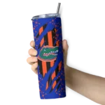 personalized-florida-gators-star-pop-blue-black-skinny-tumbler-best-selling.webp