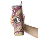 personalized-florida-state-seminoles-helmet-clash-garnet-skinny-tumbler-best-selling.webp