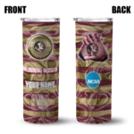 personalized-florida-state-seminoles-patterned-waves-garnet-skinny-tumbler-best-selling.webp
