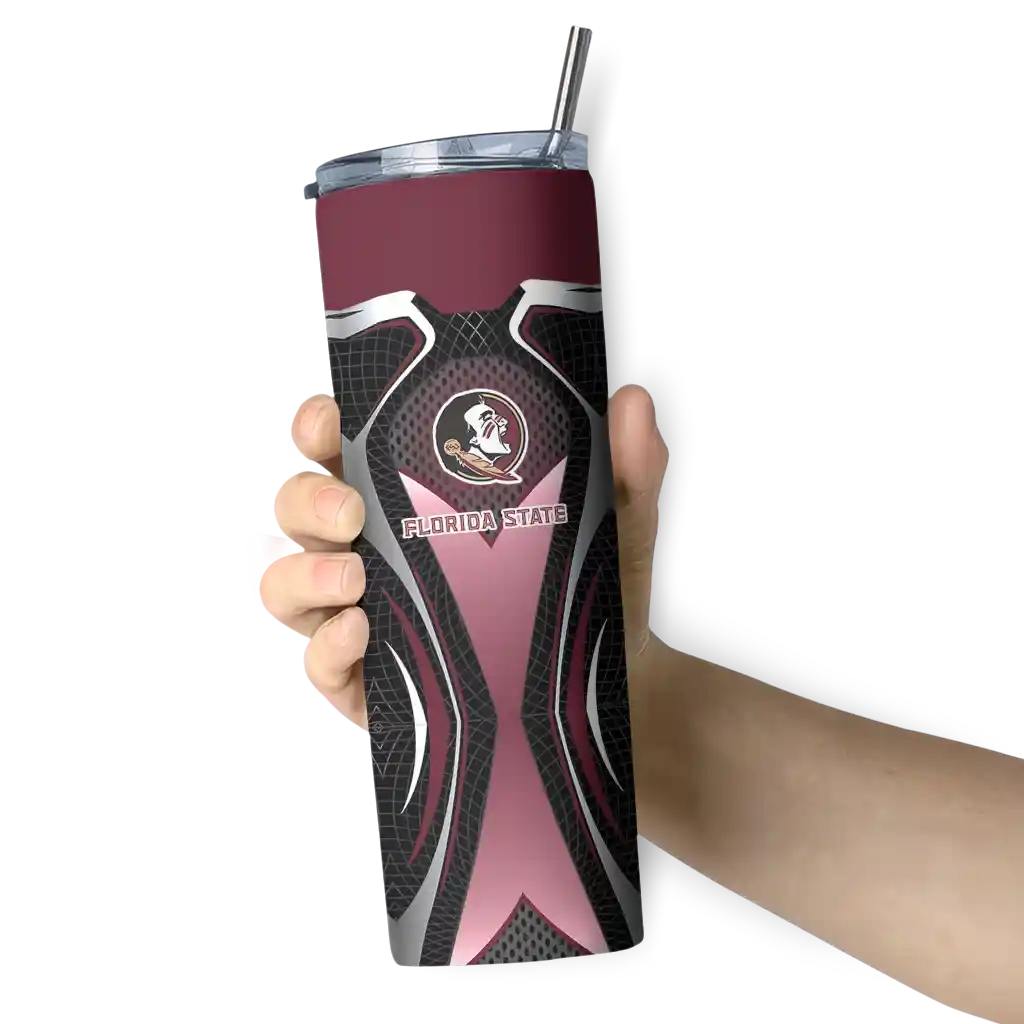 personalized-florida-state-seminoles-superman-emblem-garnet-black-skinny-tumbler-premium-grade.webp