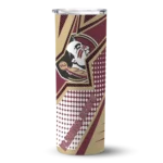 personalized-florida-state-seminoles-web-stripes-garnet-white-skinny-tumbler-best-selling.webp