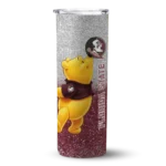 personalized-florida-state-seminoles-winnie-the-pooh-garnet-gray-skinny-tumbler-best-selling.webp