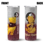 personalized-florida-state-seminoles-winnie-the-pooh-garnet-gray-skinny-tumbler-best-selling.webp