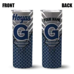 personalized-georgetown-hoyas-chevron-stripes-blue-skinny-tumbler-best-selling-1.webp