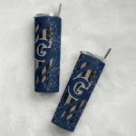 personalized-georgetown-hoyas-star-pop-blue-black-skinny-tumbler-best-selling.webp