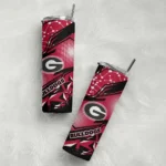 personalized-georgia-bulldogs-helmet-clash-red-skinny-tumbler-best-selling.webp