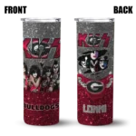 personalized-georgia-bulldogs-kiss-band-black-skinny-tumbler-best-selling.webp