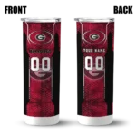 personalized-georgia-bulldogs-stacked-diamond-red-skinny-tumbler-best-selling.webp