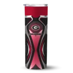 personalized-georgia-bulldogs-superman-emblem-red-black-skinny-tumbler-best-selling.webp