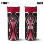 personalized-georgia-bulldogs-superman-emblem-red-black-skinny-tumbler-best-selling.webp
