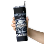 personalized-georgia-southern-eagles-rose-romance-blue-black-skinny-tumbler-best-selling-1.webp