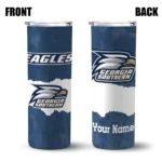 personalized-georgia-southern-eagles-torn-band-blue-white-skinny-tumbler-best-selling-1.webp