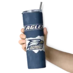 personalized-georgia-southern-eagles-torn-band-blue-white-skinny-tumbler-best-selling-1.webp