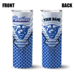 personalized-georgia-state-panthers-chevron-stripes-blue-skinny-tumbler-best-selling.webp