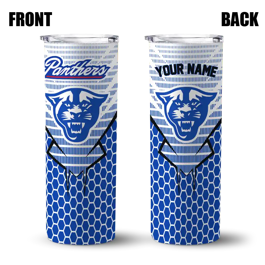 personalized-georgia-state-panthers-chevron-stripes-blue-skinny-tumbler-fashion-forward.webp