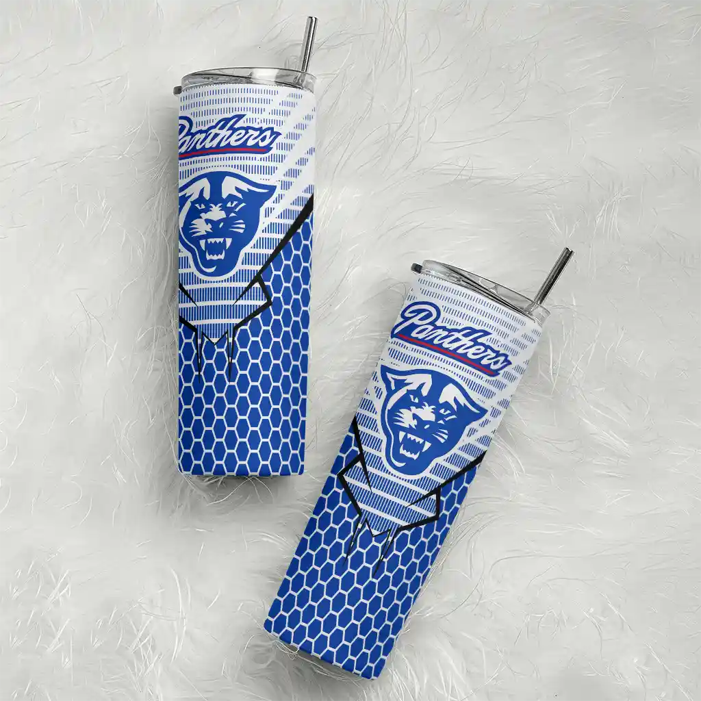 personalized-georgia-state-panthers-chevron-stripes-blue-skinny-tumbler-top-rated.webp