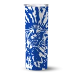 personalized-georgia-state-panthers-metallic-grid-blue-skinny-tumbler-best-selling.webp
