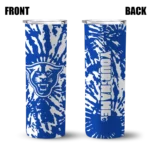 personalized-georgia-state-panthers-metallic-grid-blue-skinny-tumbler-best-selling.webp