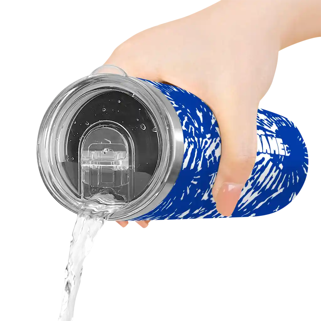 personalized-georgia-state-panthers-metallic-grid-blue-skinny-tumbler-latest-model.webp