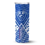 personalized-georgia-state-panthers-monogram-burst-blue-white-skinny-tumbler-best-selling.webp