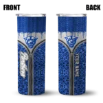 personalized-georgia-state-panthers-sparkle-drip-blue-skinny-tumbler-best-selling.webp