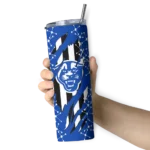 personalized-georgia-state-panthers-star-pop-blue-black-skinny-tumbler-best-selling.webp