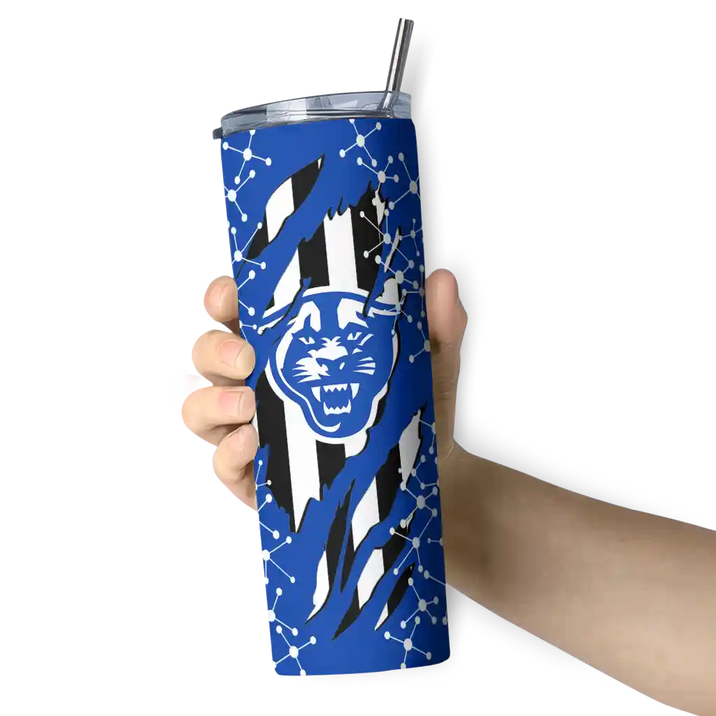 personalized-georgia-state-panthers-star-pop-blue-black-skinny-tumbler-premium-grade.webp