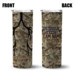 personalized-georgia-tech-yellow-jackets-antler-flow-camo-skinny-tumbler-best-selling-1.webp