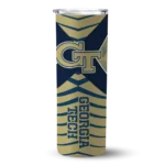 personalized-georgia-tech-yellow-jackets-camo-texture-gold-skinny-tumbler-best-selling.webp