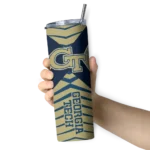 personalized-georgia-tech-yellow-jackets-camo-texture-gold-skinny-tumbler-best-selling.webp