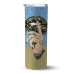 personalized georgia tech yellow jackets sparkle lips gold skinny tumbler best selling 1 1.webp