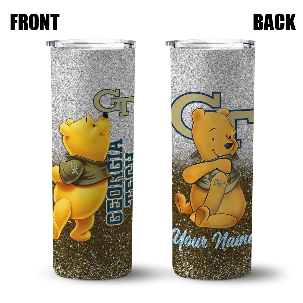 personalized-georgia-tech-yellow-jackets-winnie-the-pooh-gold-gray-skinny-tumbler-fashion-forward.webp