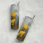 personalized georgia tech yellow jackets winnie the pooh gold gray skinny tumbler best selling 1 1.webp