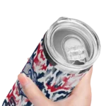 personalized-gonzaga-bulldogs-claw-marks-blue-white-skinny-tumbler-best-selling.webp