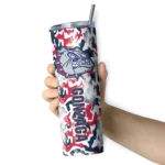 personalized-gonzaga-bulldogs-claw-marks-blue-white-skinny-tumbler-best-selling.webp