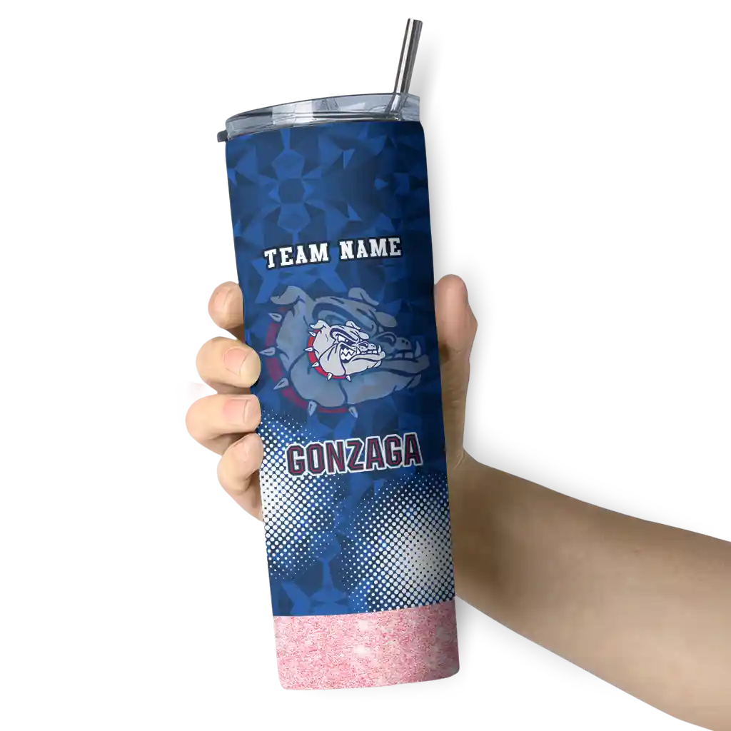 personalized-gonzaga-bulldogs-starburst-tiles-blue-skinny-tumbler-premium-grade.webp
